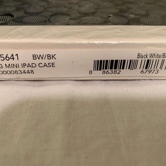 Coach black and white iPad mini cover new with tag opened for measuring 👀pics - Picture 8 of 8